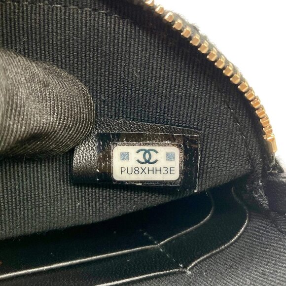 Chanel Tweed Quilted Mini Clutch With Chain Black White - Picture 6 of 9